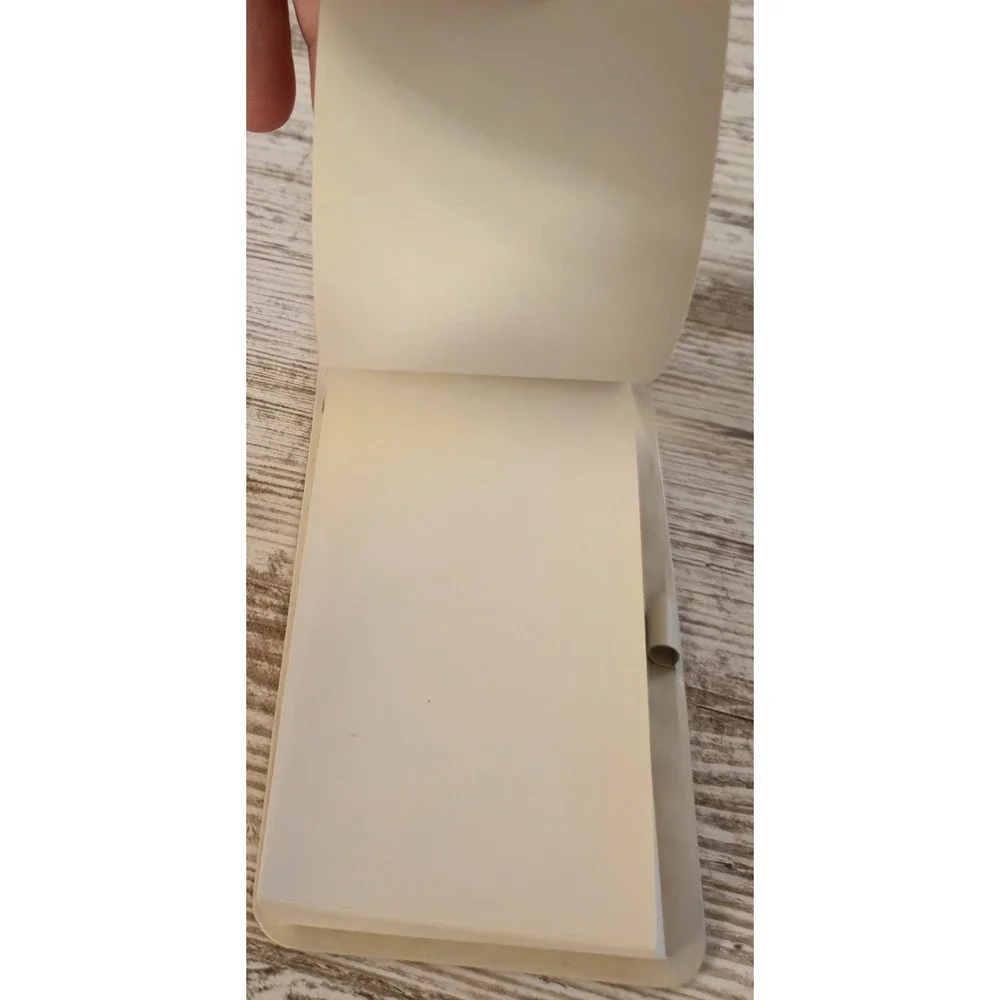 Vintage Slim Note Pad in Decorative Box Shield Emblem Cream Red Gold Stationery